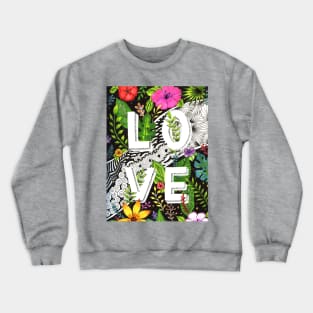 A tropical love design Crewneck Sweatshirt